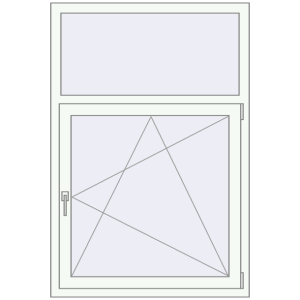 Buy Tilt-and-Turn 980x1450 mm REHAU BRILLANT DESIGN RAL 9016 Traffic white two-sided
