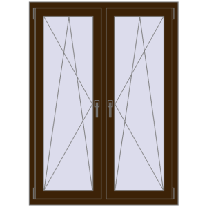 Zamów teraz Okna skrzydłowe 1050x1430 mm REHAU ENERGY-SAVING SYNEGO MD DARK_OAK dwustronny