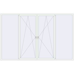 Zamów teraz Okna skrzydłowe 3600x2300 mm REHAU OPTIMUM EURO-DESIGN 70 RAL 9016 Traffic white dwustronny