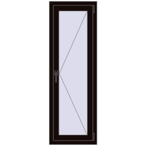 Buy Tilt-and-Turn 500x1500 mm REHAU OPTIMUM EURO-DESIGN 70 BLACK_BROWN two-sided