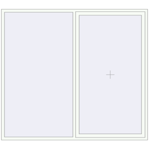 Buy Tilt-and-Turn 2400x2150 mm ALU STANDARD 72 RAL 9016 Traffic white two-sided