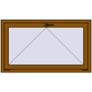 Buy Tilt-and-Turn 1200x700 mm REHAU ENERGY-SAVING SYNEGO MD GOLDEN OAK two-sided