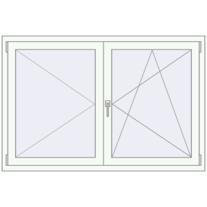 Buy Tilt-and-Turn 1450x1010 mm EPSILON OPTIMA RAL 9016 Traffic white two-sided