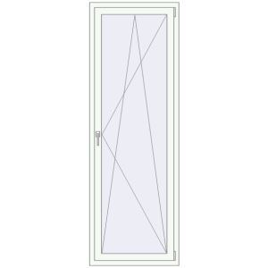 Buy Tilt-and-Turn 760x2200 mm REHAU ENERGY-SAVING SYNEGO MD RAL 9016 Traffic white two-sided