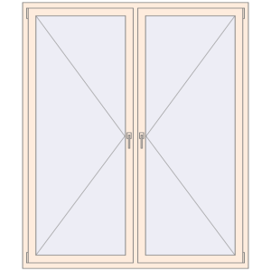 Zamów teraz Okna skrzydłowe 1700x2000 mm REHAU OPTIMUM EURO-DESIGN 70 CREAME_WHITE_50L-2 dwustronny