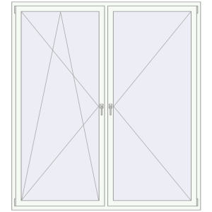 Buy Tilt-and-Turn 2000x2200 mm KORSA ENERGY-SAVING REHAU SYNEGO MD