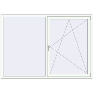 Buy Tilt-and-Turn 2000x1397 mm REHAU OPTIMUM EURO-DESIGN 70 ANTHRACITE_GREY_STRUKTURAL external