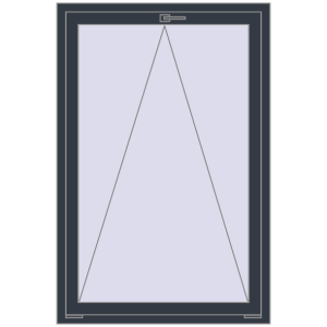 Zamów teraz Okna skrzydłowe 1000x1500 mm REHAU OPTIMUM EURO-DESIGN 70 ANTHRACITE_GREY_STRUKTURAL dwustronny