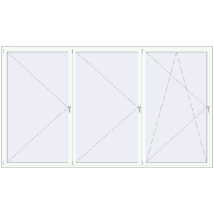 Okno plastikowe 4000x2300 mm Trójskrzydłowy. Widok od środka Zamów teraz Okna skrzydłowe 4000x2300 mm REHAU BRILLANT DESIGN ANTHRACITE_GREY_STRUKTURAL zewnętrzny