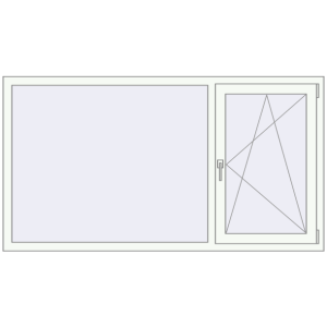 Buy Tilt-and-Turn 1840x990 mm KORSA ENERGY-SAVING REHAU SYNEGO MD