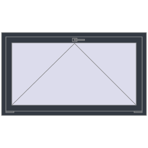 Buy Tilt-and-Turn 1400x800 mm REHAU OPTIMUM EURO-DESIGN 70 ANTHRACITE_GREY_STRUKTURAL two-sided