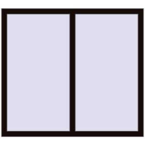 Buy Tilt-and-Turn 1300x1170 mm REHAU OPTIMUM EURO-DESIGN 70 BLACK_BROWN two-sided