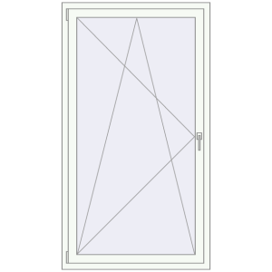 Zamów teraz Okna skrzydłowe 1000x1800 mm EPSILON OPTIMA RAL 9016 Traffic white dwustronny
