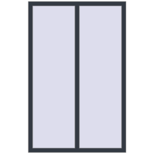 Buy Tilt-and-Turn 1100x1700 mm REHAU OPTIMUM EURO-DESIGN 70 ANTHRACITE_GREY_STRUKTURAL two-sided