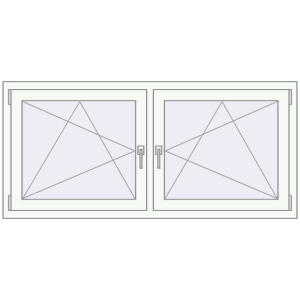 Zamów teraz Okna skrzydłowe 1620x695 mm REHAU ENERGY-SAVING SYNEGO MD BASALT_GREY zewnętrzny