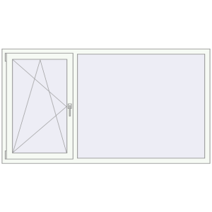 Buy Tilt-and-Turn 2000x1100 mm KORSA OPTIMUM REHAU EURO 70