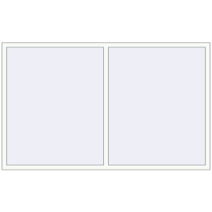 Okno plastikowe 2300x1400 mm Dwuskrzydłowe. Widok od środka Zamów teraz Okna skrzydłowe 2300x1400 mm KORSA OPTIMUM REHAU EURO 70 RAL 9016 Traffic white dwustronny