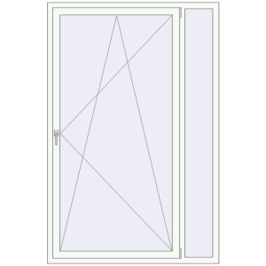 Buy Tilt-and-Turn 1380x2100 mm KORSA OPTIMUM REHAU EURO 70