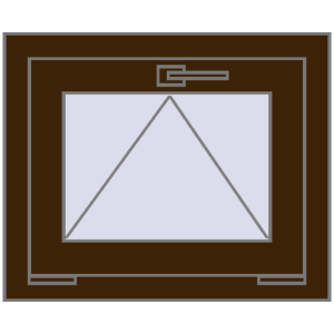 Okno plastikowe 550x450 mm Jednoskrzydłowe. Widok od środka Zamów teraz Okna skrzydłowe 550x450 mm REHAU OPTIMUM EURO-DESIGN 70 DARK_OAK dwustronny