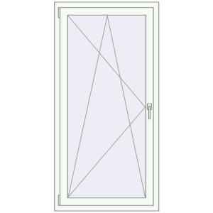 Buy Tilt-and-Turn 800x1600 mm REHAU OPTIMUM EURO-DESIGN 70 ANTHRACITE_GREY_STRUKTURAL external