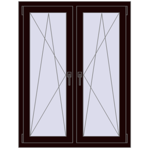 Zamów teraz Okna skrzydłowe 1020x1280 mm REHAU ENERGY-SAVING SYNEGO MD CHOCOLATE_BROWN dwustronny