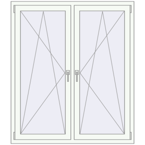 Buy Tilt-and-Turn 1300x1500 mm KORSA OPTIMUM REHAU EURO 70