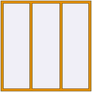 Buy Tilt-and-Turn 1800x1800 mm ALU STANDARD 72 RAL 1006 Maize yellow two-sided