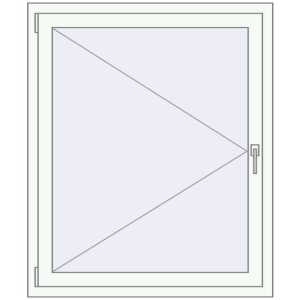 Buy Tilt-and-Turn 1000x1150 mm REHAU ENERGY-SAVING SYNEGO MD RAL 9016 Traffic white two-sided
