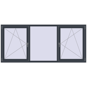 Buy Tilt-and-Turn 2400x1065 mm KORSA OPTIMUM REHAU EURO 70