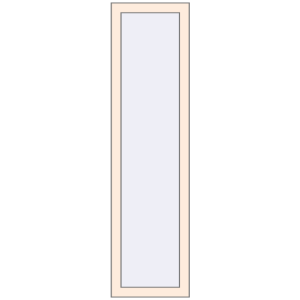 Buy Tilt-and-Turn 400x1500 mm REHAU OPTIMUM EURO-DESIGN 70 CREAME_WHITE_50L-2 two-sided