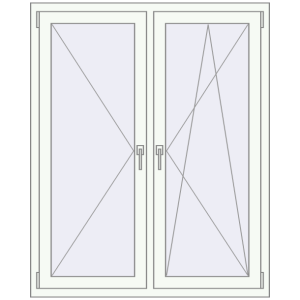 Zamów teraz Okna skrzydłowe 1170x1430 mm REHAU OPTIMUM EURO-DESIGN 70 RAL 9016 Traffic white dwustronny