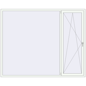 Buy Tilt-and-Turn 2400x1930 mm KORSA BRILLANT DESIGN