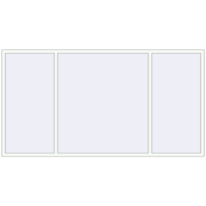 Buy Tilt-and-Turn 2990x1580 mm REHAU OPTIMUM EURO-DESIGN 70 RAL 9016 Traffic white two-sided