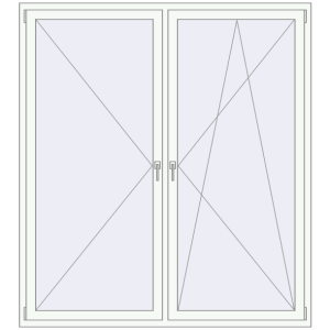 Buy Tilt-and-Turn 1800x2000 mm KORSA ENERGY-SAVING REHAU SYNEGO MD