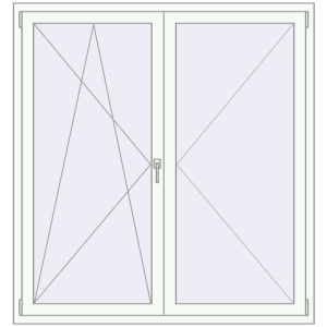 Buy Tilt-and-Turn 1500x1600 mm KORSA ENERGY-SAVING REHAU SYNEGO MD