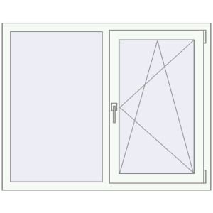 Zamów teraz Okna skrzydłowe 1250x1000 mm CLASICTHERM 70 RAL 9016 Biały dwustronny