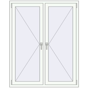 Okno plastikowe 1200x1500 mm Dwuskrzydłowe. Widok od środka Zamów teraz Okna skrzydłowe 1200x1500 mm KORSA OPTIMUM REHAU EURO 70