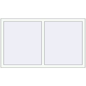 Okno plastikowe 1510x870 mm Dwuskrzydłowe. Widok od środka Zamów teraz Okna skrzydłowe 1510x870 mm REHAU ARTEVO RAL 9016 Traffic white dwustronny