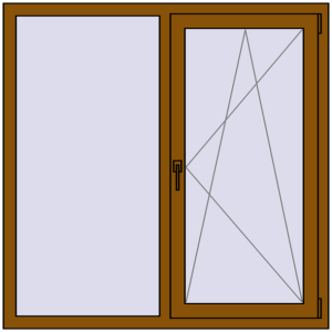 Zamów teraz Okna skrzydłowe 1250x1300 mm CLASICTHERM 70 GOLDEN OAK dwustronny