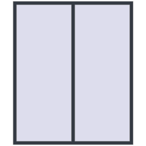 Buy Tilt-and-Turn 1800x2100 mm REHAU OPTIMUM EURO-DESIGN 70 ANTHRACITE_GREY_STRUKTURAL two-sided