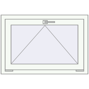 Buy Tilt-and-Turn 850x550 mm REHAU OPTIMUM EURO-DESIGN 70 RAL 9016 Traffic white two-sided
