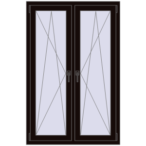 Zamów teraz Okna skrzydłowe 1005x1535 mm REHAU ENERGY-SAVING SYNEGO MD BLACK_BROWN dwustronny