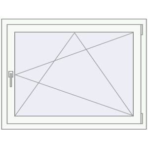 Buy Tilt-and-Turn 1105x840 mm REHAU ENERGY-SAVING SYNEGO MD RAL 9016 Traffic white two-sided