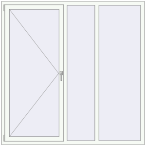 Zamów teraz Okna skrzydłowe 1800x1800 mm REHAU OPTIMUM EURO-DESIGN 70 RAL 9016 Traffic white dwustronny