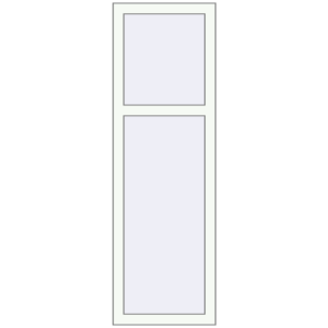 Buy Tilt-and-Turn 480x1500 mm REHAU OPTIMUM EURO-DESIGN 70 RAL 9016 Traffic white two-sided