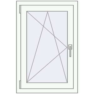 Buy Tilt-and-Turn 600x900 mm REHAU OPTIMUM EURO-DESIGN 70 RAL 9016 Traffic white two-sided