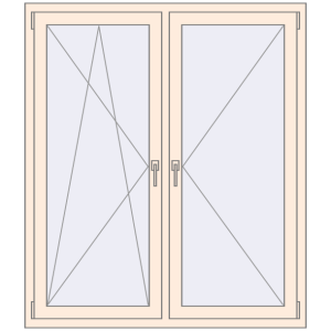 Buy Tilt-and-Turn 1300x1500 mm KORSA OPTIMUM REHAU EURO 70