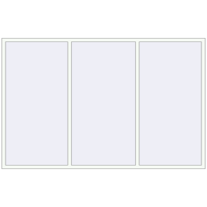Buy Tilt-and-Turn 2800x1800 mm REHAU OPTIMUM EURO-DESIGN 70 RAL 9016 Traffic white two-sided