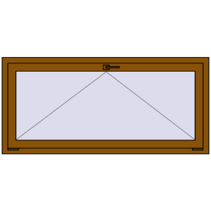 Buy Tilt-and-Turn 1500x700 mm REHAU OPTIMUM EURO-DESIGN 70 GOLDEN OAK two-sided