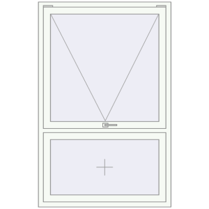 Buy Tilt-and-Turn 1100x1700 mm REHAU BRILLANT DESIGN RAL 9016 Traffic white two-sided